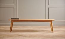 Contemporary bench C110oakmapleAmerican walnut