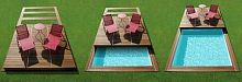 Flat swimming pool enclosure ROLLING DECKwoodenmanual