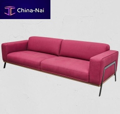 Contemporary sofa BEE fabricbeigepink