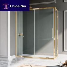 Sliding shower screen fixedrectangularcurved