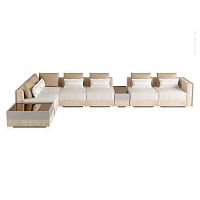 Modular sofa EVENcontemporaryfabricleather