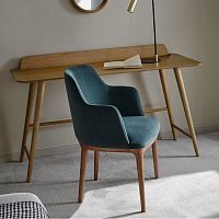 Contemporary chair TERYindoorfabricash base