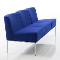 Contemporary upholstered bench add1��fabricwith backrestwith armrests