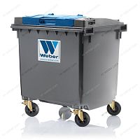 HDPE waste container MGB 1100 L FL LILfor urban wastefor household wastefor paper