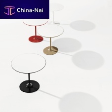 Contemporary pedestal table DIZZIE lacquered MDFmarbleFenix NTM®