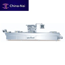 Vacuum thermoforming machine AKLS seriesroll-fedfor food packagingPLC-controlled