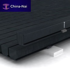 Black flooring 70recycled plasticfor outdoor usetertiary
