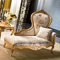 Classic daybed DORMEUSE fabricindoorfor hotel