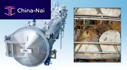Steam industrial cooker vacuumtunasingle-tank