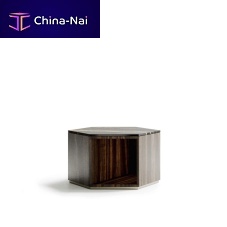 Contemporary coffee table Dedalowoodenmarblemetal base