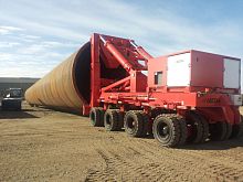 4-axle trailer towedfor windmill towersextendable
