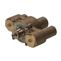 Temperature control thermostatic valve 9201EFE AXION®brassfor water3-way