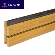 Strip cladding OPENLAM®woodenhorizontalgrooved