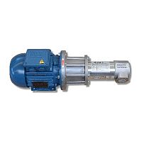 Water pumping unit with electric motorself-primingstationary