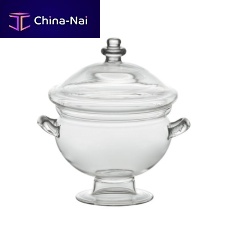 Borosilicat glass soup tureen BORO : BHV 12583for domestic use