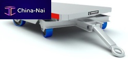 Flatbed trailer 2K2-axletowedfor warehouse