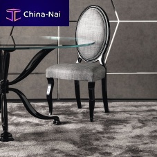 Traditional chair CHANTALindoorfabricleather