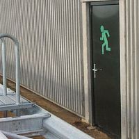 Hinged door TP galvanised steelfireproofindustrial