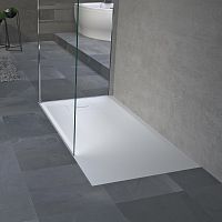 Rectangular shower base NOVOSOLIDrecessedextra-flatnatural stone