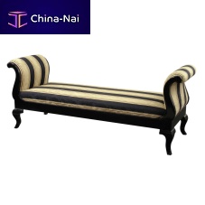Traditional upholstered bench HARLOW : RF. 17309fabricwith armrestsbedroom