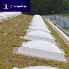 Flat roof rooflight SINGLE-UNITwith skylight frameglass