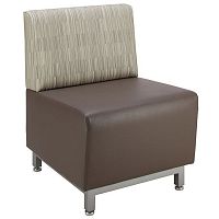 Contemporary chair LOGANindoorvinylmetal base