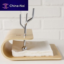 Stainless steel napkin ring LT01003bentwoodmaplefor domestic use