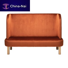 Contemporary upholstered bench Oso Bfabricleatherwooden base