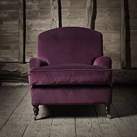 Traditional armchair JOHN BENTLEYvelveton casters
