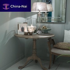 Contemporary pedestal table EDWARDSoakoak baseround