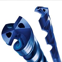 Solid drill bit AQUAfor steelcarbidehigh-speed steel