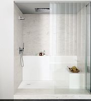 Fixed shower screen tempered glass