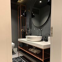 Contemporary bathroom wooden