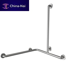 Stainless steel grab bar B655cornerT-shapedangled
