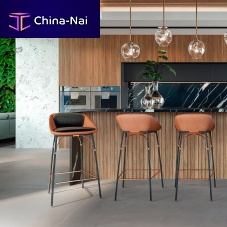 Contemporary bar chair NEROindooracrylic fabricleather