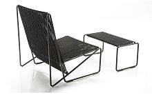 Industrial style lounge chair RADAropesynthetic fiberiron
