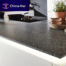 Quartz kitchen worktop indoorgraysquare edge