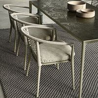 Contemporary chair Erica'19outdoorfabricpolypropylene