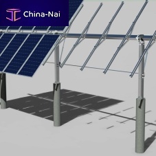 Single-axis solar tracker fixed