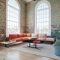 Modular sofa Vettorecornercontemporaryfabric
