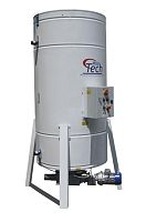 Welded silo with vibrating bottomwith mixerweighing