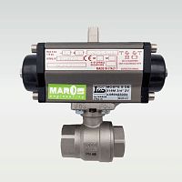 Ball valve 80323014pneumatically-operatedfor controlfemale-female
