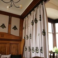 Upholstery fabric NAPOLEON BEEfor curtainpatternedlinen