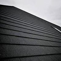 Pitched roofing panel METROTILE® interlock iPANELsteelroof tile lookslate look