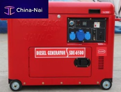 Diesel generator set SDE-6500 seriesthree-phasesingle-phaseon casters