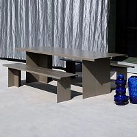 Contemporary table ZEBEsteelsteel baserectangular