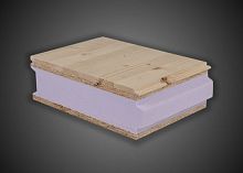 Roof sandwich panel X-FOAM® WR2 wooden facesextruded polystyrene coreEuroclass E
