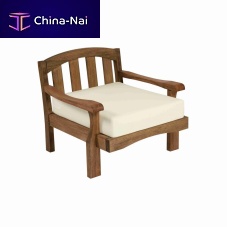 Contemporary armchair JACARTAfabricwoodenwith removable cushion