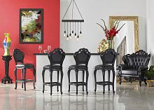 New Baroque design bar chair 762 indoorplasticleather
