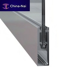 Aluminum profile CP-1402U-shapedfor railingprecast